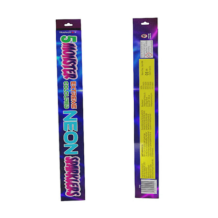 Monster Neon Sparkers - 1 Pack of 5