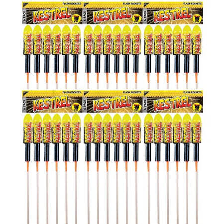 Kestrel Flash Rocket Pack (Bulk Pack of 6 Packs of 6)