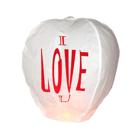 I Love U Chinese Lantern x 1