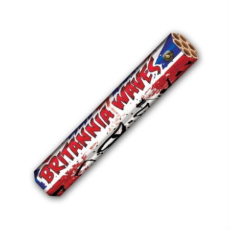Britannia Waves Red, White & Blue Roman Candle