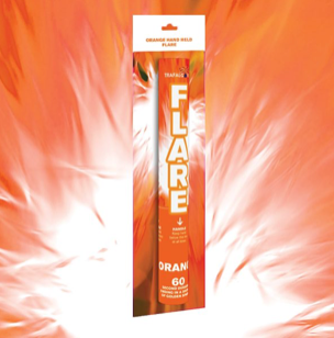 Orange Handheld Fountain Flare