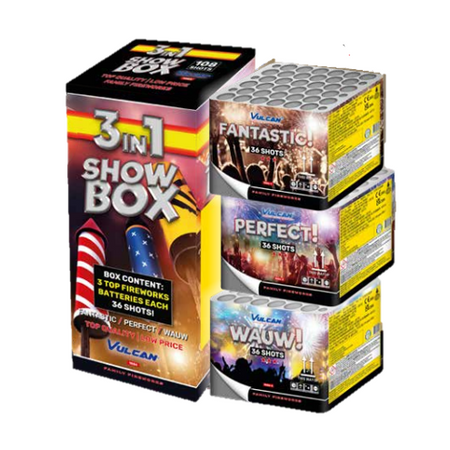 Vulcan Pyrotechnics 3 in 1 Show Box