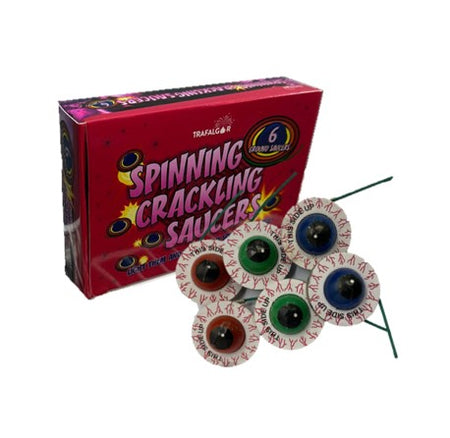 Spinning Crackling Saucers