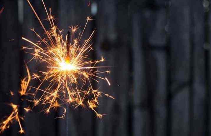 Sparklers and indoor fireworks