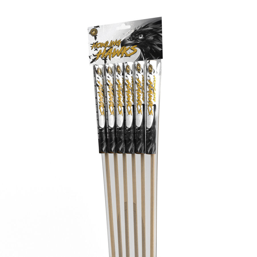 Howling Hawks screaming rockets (6 in a Pack) – JordansFireworks