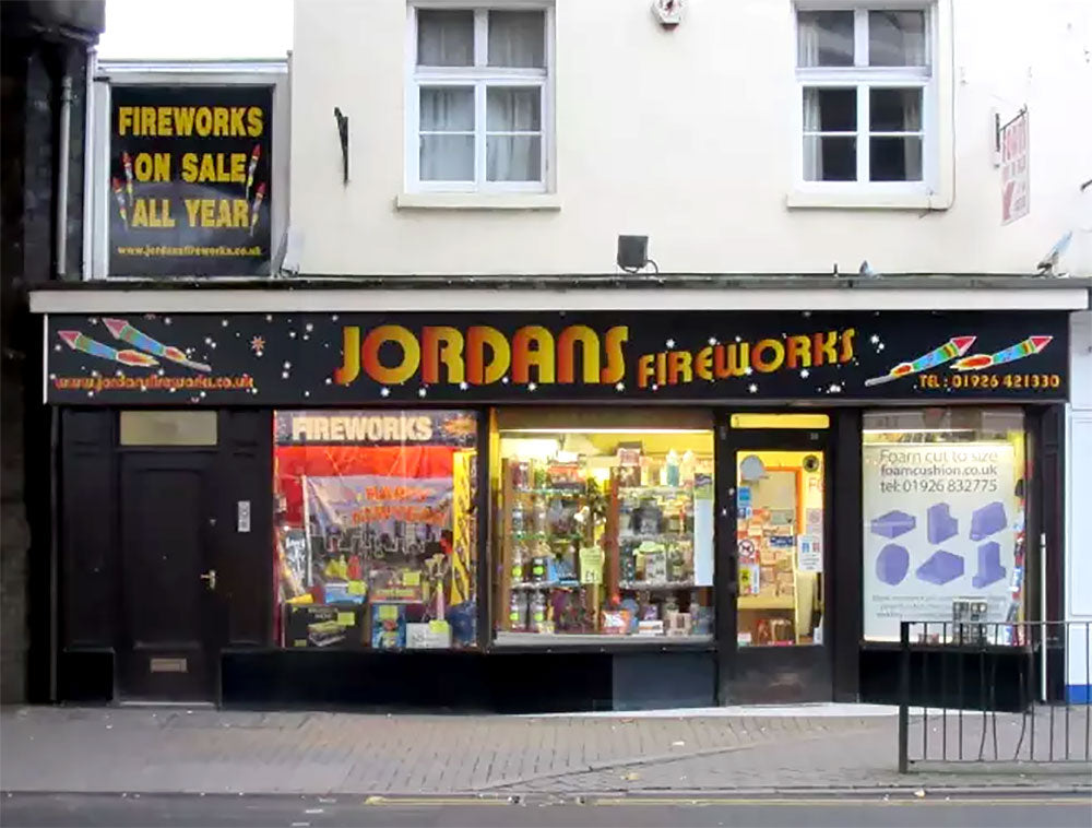 The Front of Jordans Fireworks Leamington Spa Fireworks Shop