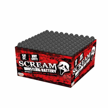 Scream 100 shot whistling barrage