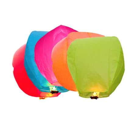 Assorted Colour Lanterns x 5