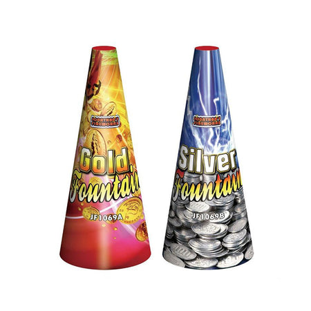 Giant Silver & Gold Cones