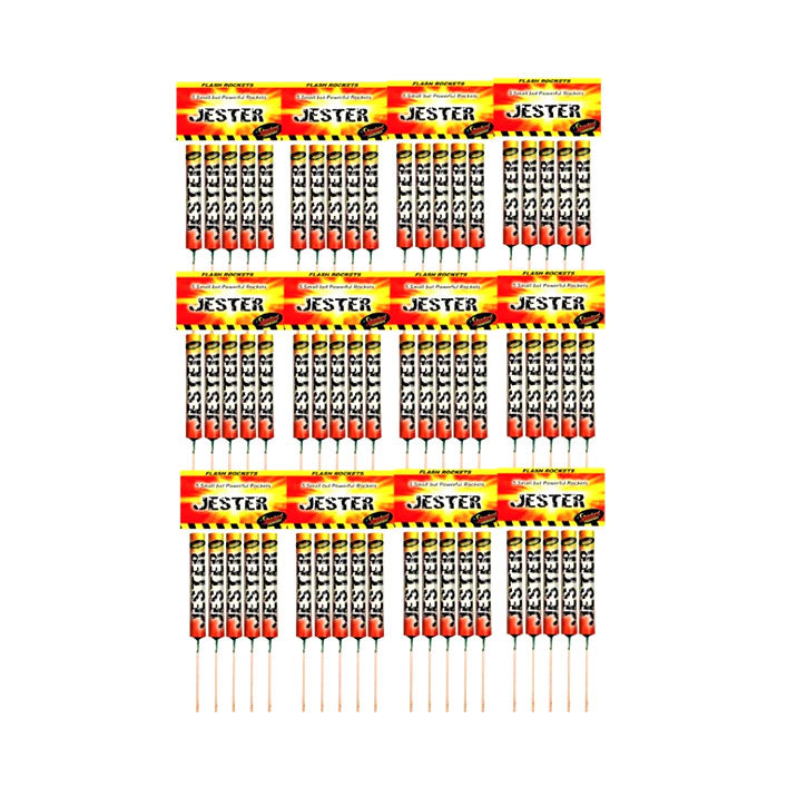 Jester Flash Rocket Pack (Bulk Pack of 12 Packs of 5)