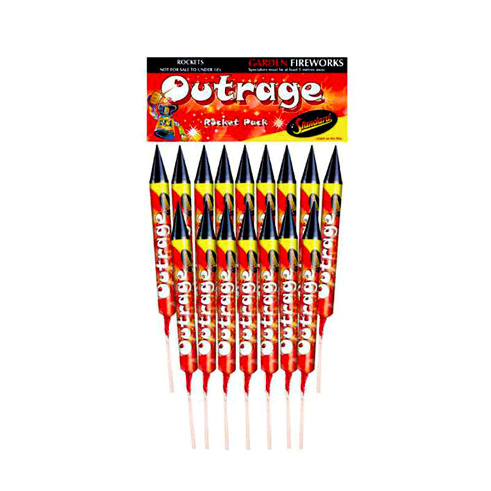 No Shop Rockets Outrage Garden Rockets – JordansFireworks