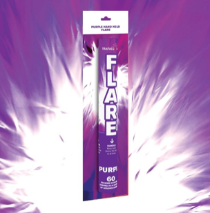 Purple Handheld Fountain Flare