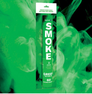 Green Handheld Outdoor Coloured Smoke