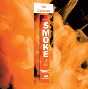 Orange Handheld Outdoor Coloured Smoke