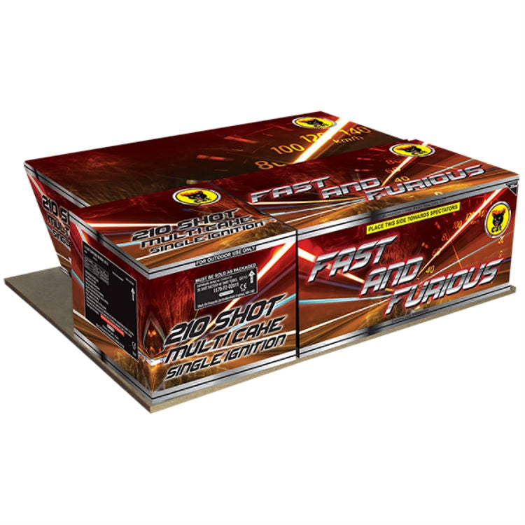Black Cat Fireworks Fast & furious Compound Firework – JordansFireworks