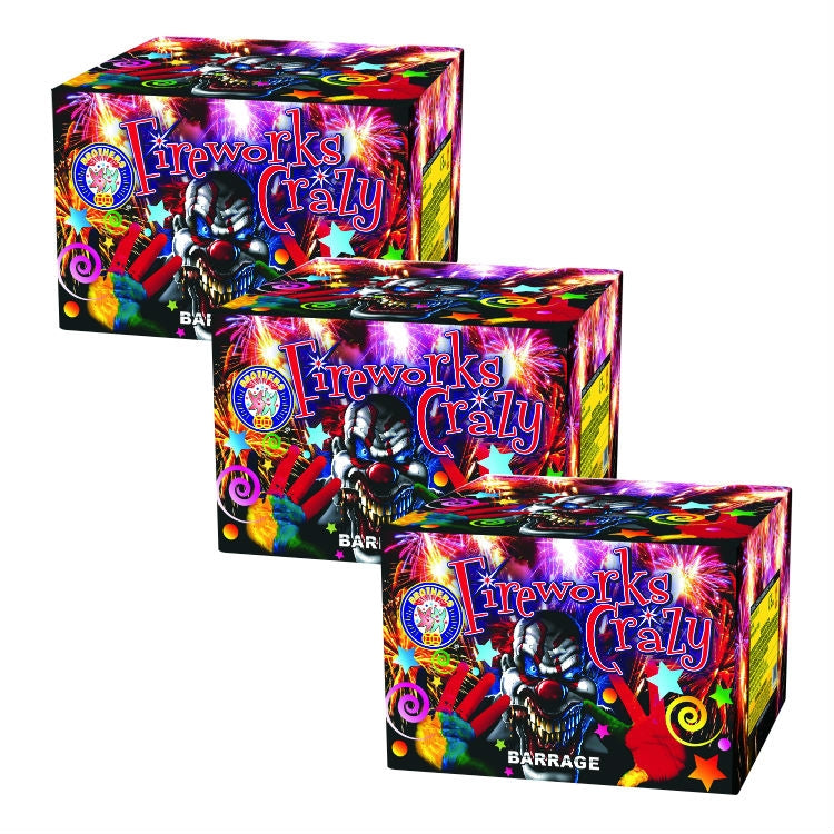 3 x Fireworks Crazy